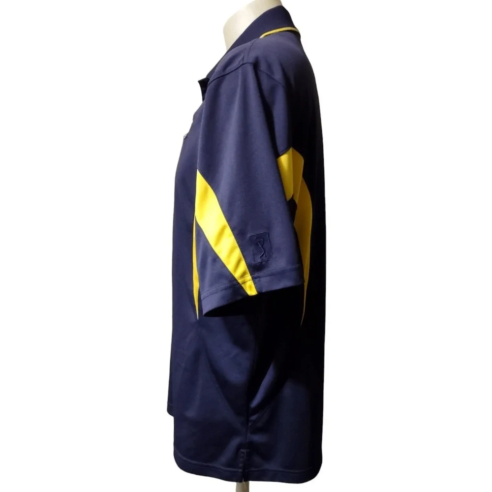 U of‎ M Polo Men's Shirt Large University of Michigan Embroidered MI Logo Golf